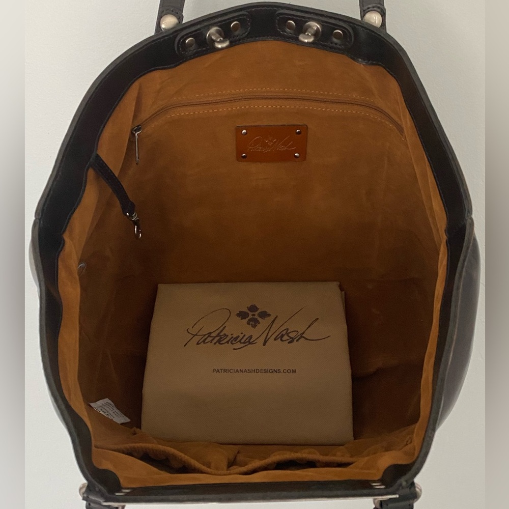 Patricia Nash~Benvenuto Tote~Heritage~ Black Leather~NWT LAST ONE - Picture 11 of 14